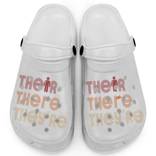 Their There They're English Teacher Grammar Clogs