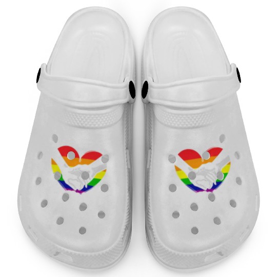 Engayged Rainbow Pride Month LGBTQ Gay Pride Clogs