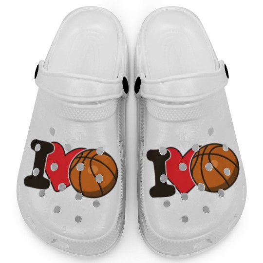I Love Basketball For Basketball Lover Clogs