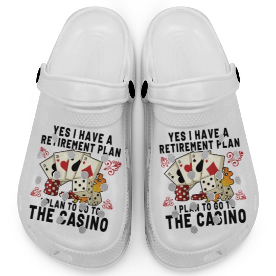 Poker Casino Poker Player Gambling Roulette Gift Clogs