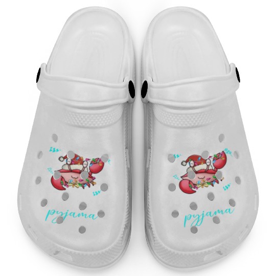 Winter Christmas Pyjama Crab Clogs