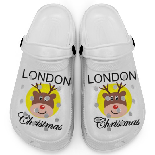 Funny Christmas Rudolph gift for Londoner Clogs