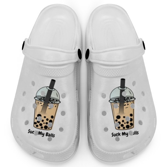 Suck My Balls, Boba Tea, Bubble Tea, Boba Milk Tea Clogs