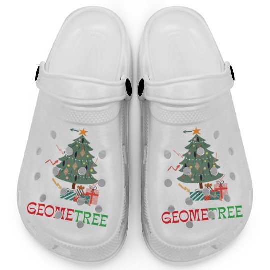Oh Geometree Funny Christmas Tree Costume Students Clogs