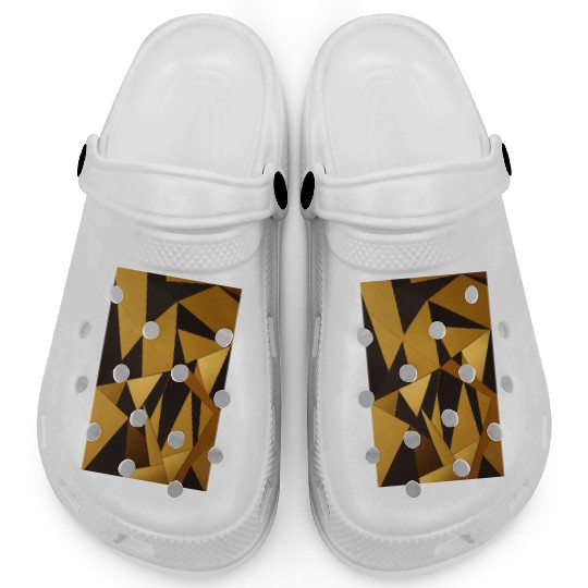 Black and Gold Minimalist Clogs