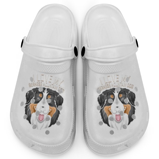 Dog Lover - I Love My Bernese Mountain Dog Clogs