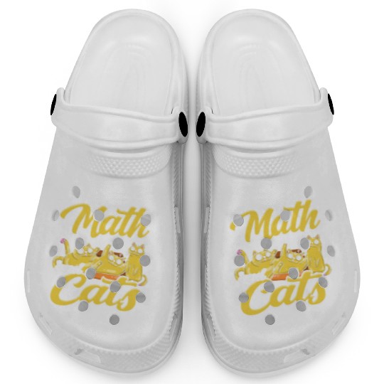 I love math and cats - mathematical Clogs