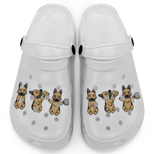 German Shepherd Beer Lover Clogs
