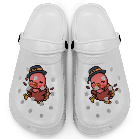 Thanksgiving Running Turkey Trot Squad Clogs