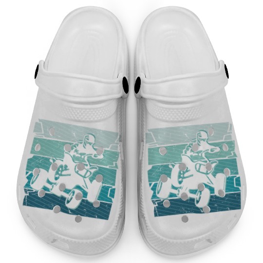 Quad Biker Graphic Offroad 4 wheeler ATV Clogs