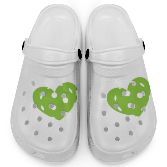 Pickleball Heart I Love Pickleball Clogs