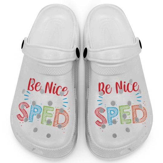 Be Nice To The Sped Teacher Special Education Cute Clogs