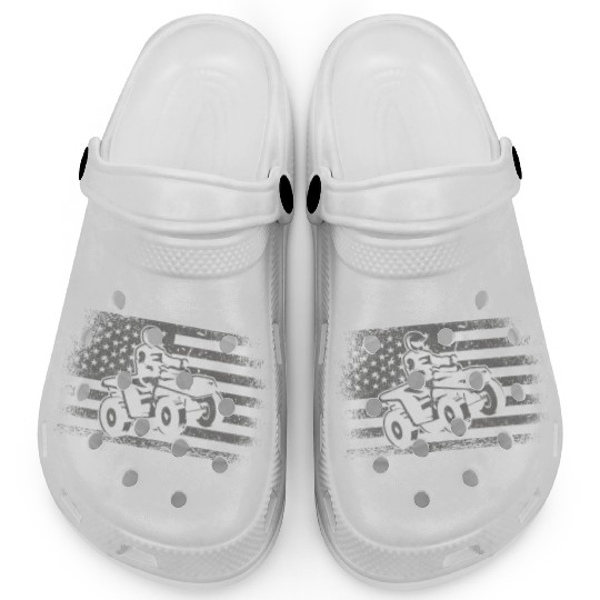 ATV Biker USA american Offroad 4 wheeler Quad Clogs
