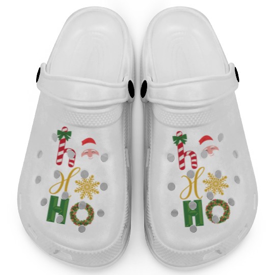 Ho Ho Ho Christmas icons Clogs