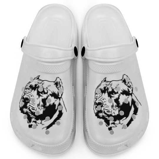 Pit Bull Terrier Dog Pet Breed Clogs