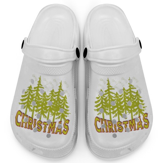 Happy Hallothanksmas Funny Christmas, Classic Clogs