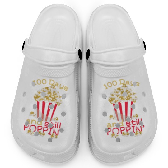 Teacher Student 100th Day 100 Days Of School Pop Clogs