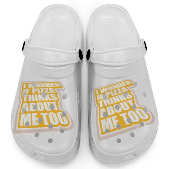 pizza thinks about me Clogs