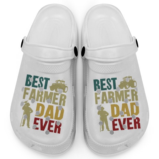 Farming Farmer Dad Father Vintage Clogs