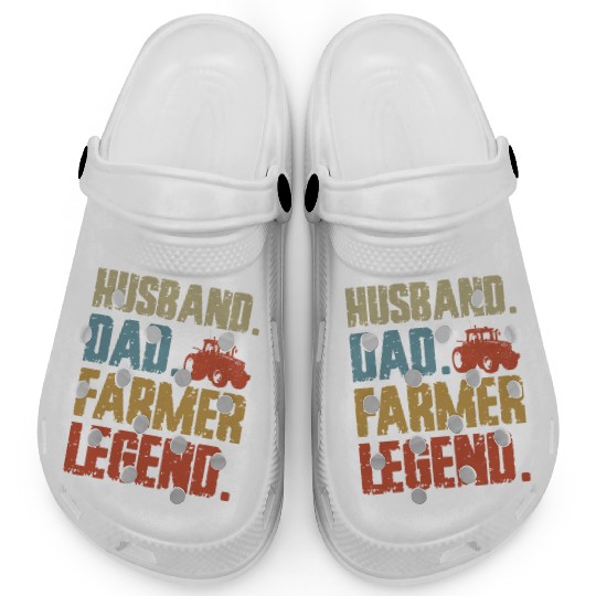 Farming Farmer Dad Father Vintage Clogs