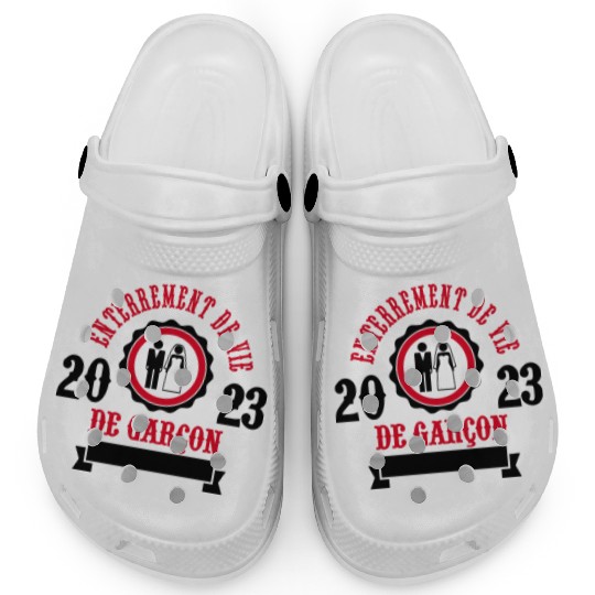 Bachelor Party 2023 - groom Game Over Wedding Clogs