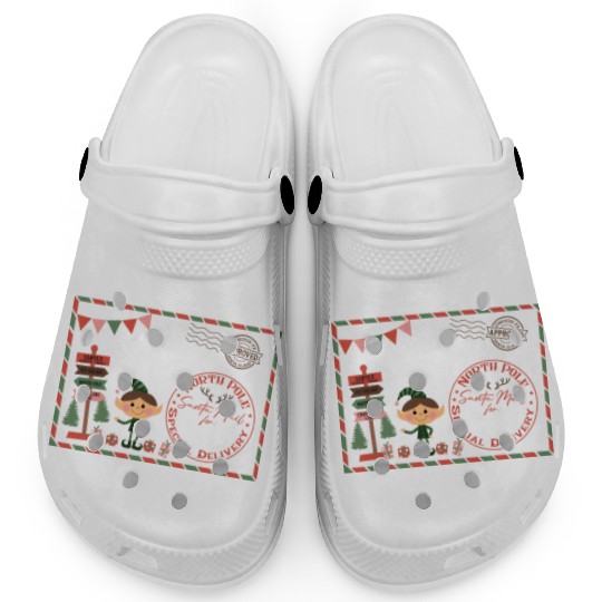 Santa Letter Elfe North Pole Specjal Delivery Mail Clogs