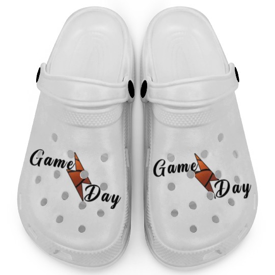 Game Day Basketball Lightning Bolt Clogs