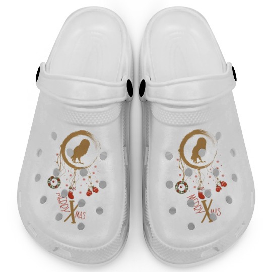 Winter dreamcatcher Christmas Owl Clogs