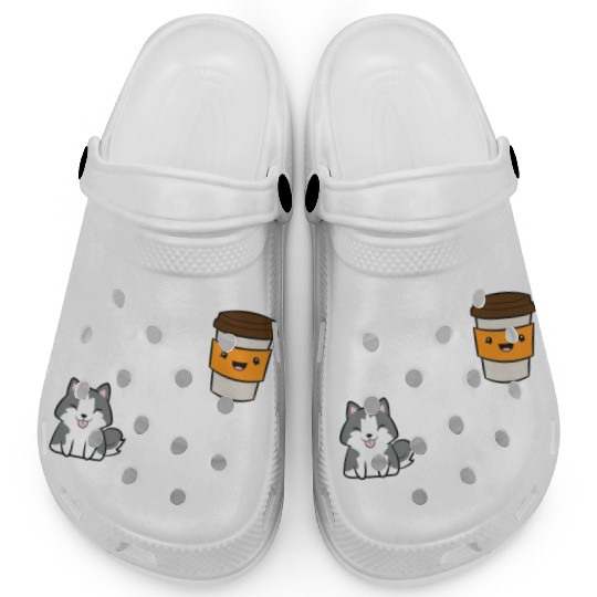 I Like Coffee My Husky And Maybe Like 3 People Clogs