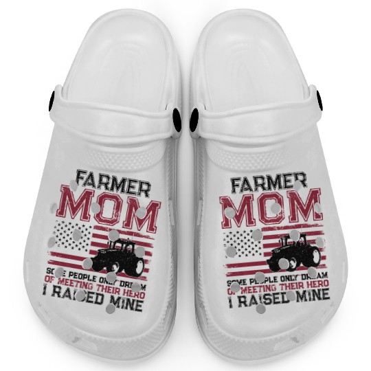 Farming Farmer Mom Mother Tractor Clogs