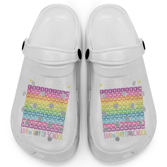 Number Student 100th Day Happy 100 Days Of School Clogs