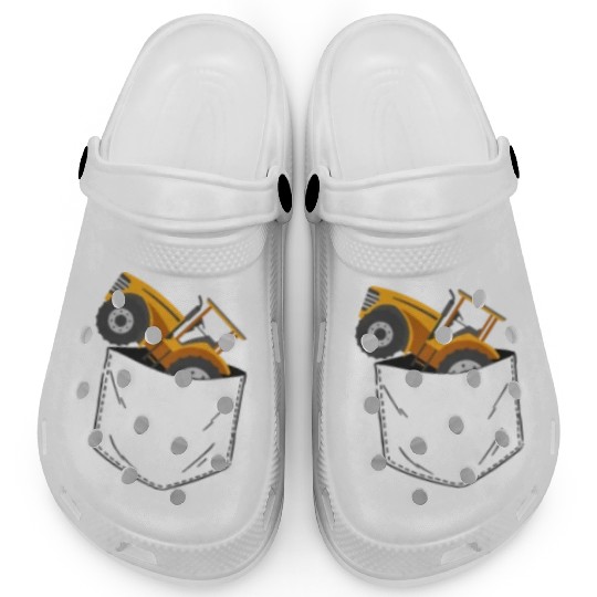 Farming Farmer Pocket Tractor Clogs