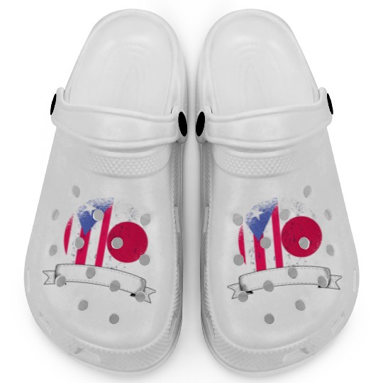 Puerto Rico Flag Japan Grown Country Flags Clogs
