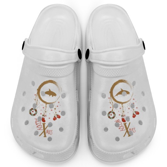 Winter dreamcatcher Christmas Orca Clogs