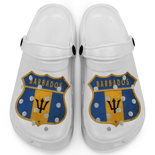 Barbados coat of arms flag design Clogs