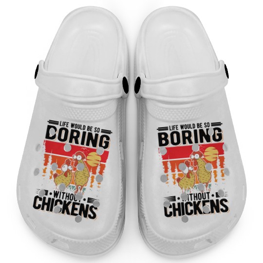 Chickens Gift Farmer Chicken Coop Clogs