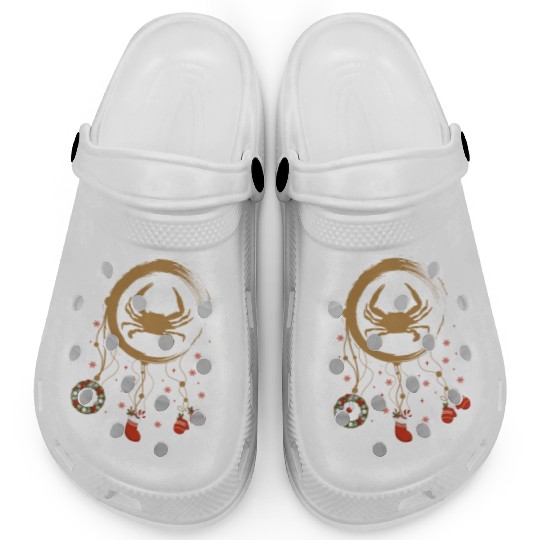 Winter dreamcatcher Christmas Crab Clogs