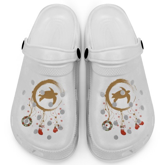 Winter dreamcatcher Christmas Sea turtle Clogs