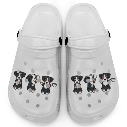 Bernese Mountain Dog Coffee Lover Clogs