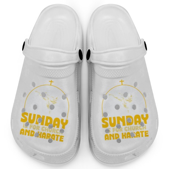 Sunday is for church and Karate Clogs