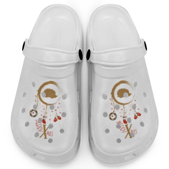 Winter dreamcatcher Christmas Hedgehog Clogs