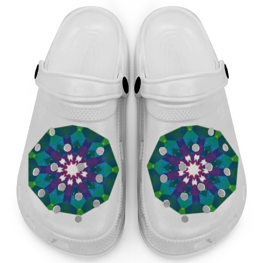 Dark Green Sign Clogs