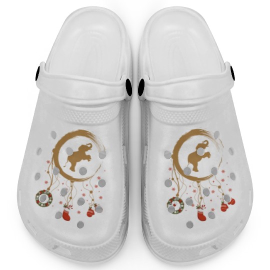 Winter dreamcatcher Christmas Elephant Clogs