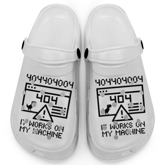 Works On My Machine | Software Developer Meme Clogs