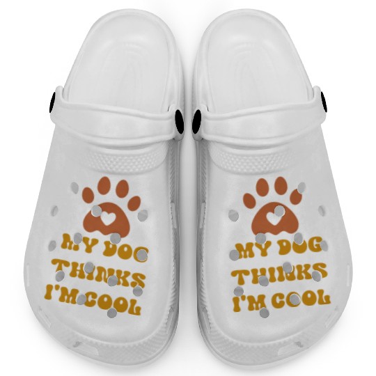 Crazy Dog Clogs Unisex-Adult My Dog Thinks Im C