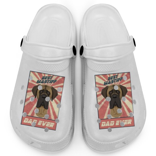 Best Mastiff Dad Ever I Mastiff Lover Clogs