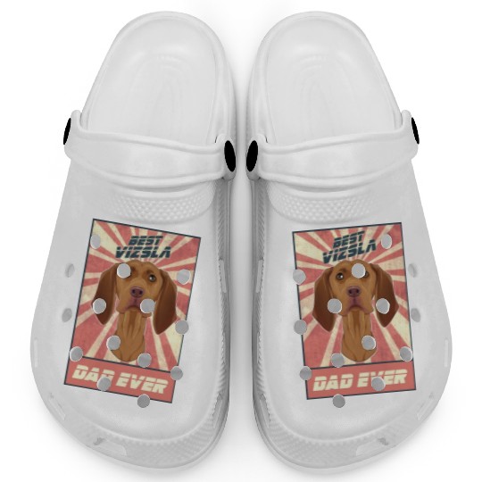 Best Vizsla Dad Ever I Vizsla Lover Clogs