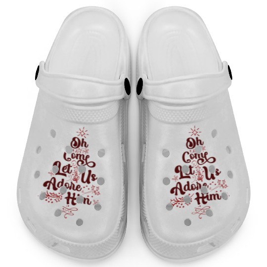 Oh Come Let Us Adore Him Religious Jesus Clogs