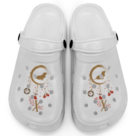dog dreamcatcher Christmas Basset Hound Clogs