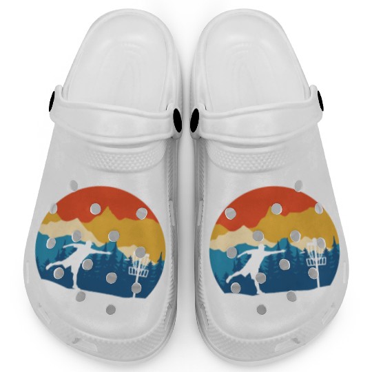Disc Golf - Disc Golfing Player Ultimate Frisbee Clogs